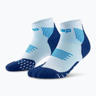 Skarpety kompresyjne damskie CEP Run Low Cut 5.0 ice/blue