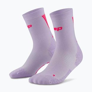 Skarpety damskie CEP Ultralight Mid Cut 4.0 lilac/pink