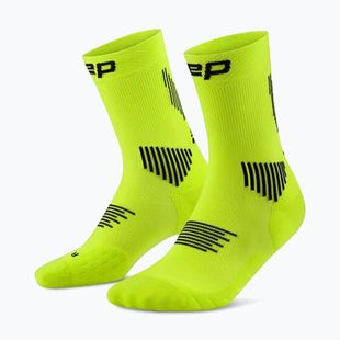 Skarpety kompresyjne męskie CEP Run Mid Cut 5.0 lime/black