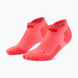 Skarpety damskie CEP Ultralight No Show 4.0 neon coral/red