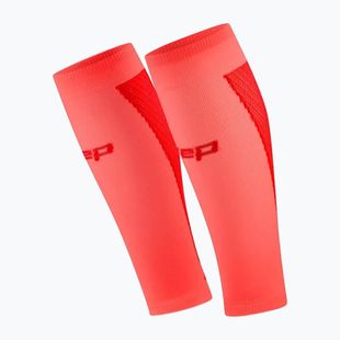 Opaski kompresyjne na łydki męskie CEP Ultralight Calf 4.0 neon coral/red