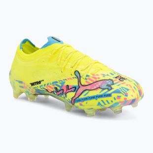 Buty piłkarskie PUMA Ultra Nitro 7 Ultimate Advanced Level FG puma white/blue glimmer/pink glimmer/yellow alert