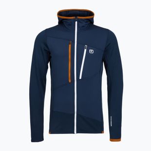 Bluza męska ORTOVOX Fleece Grid Hoody deep ocean