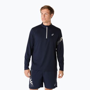 Longsleeve do biegania męski ASICS Icon LS 1/2 Zip midnight