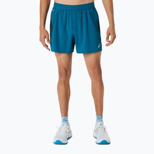 Spodenki do biegania męskie ASICS Road 5IN tranquil teal/dark teal/yamabuki