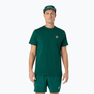 Koszulka tenisowa męska ASICS Padel Court Graphic jewel green