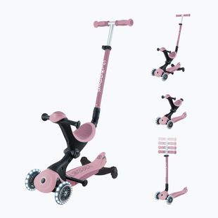Hulajnoga trójkołowa dziecięca Globber Go.Up Deluxe Lights Ecologic 360 berry