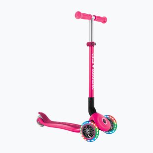 Hulajnoga trójkołowa dziecięca Globber Primo Foldable Lights fuchsia