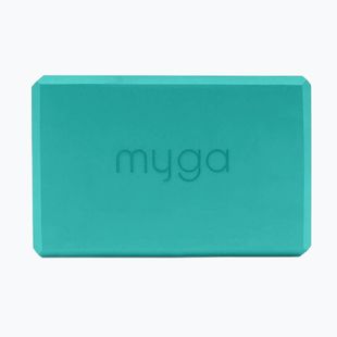 Kostka do jogi Myga Foam Block turkusowy