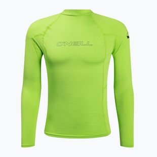 Longsleeve do pływania męski O'Neill Basic Skins Rash Guard lime