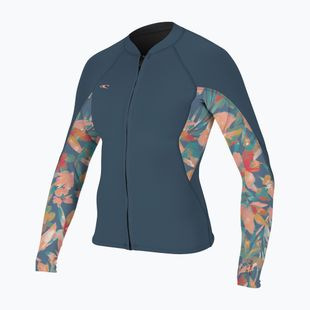 Pianka do pływania damksa O'Neill Bahia 1/0.5mm Full-Zip Jacket copen blue/painted tropics/copen blue