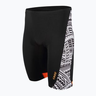 Jammery pływackie męskie ZONE3 Kona Speed Jammer tribal print/black/white/orange