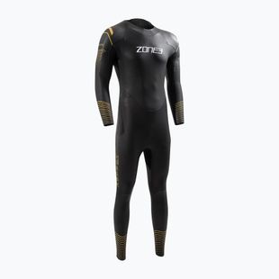 Pianka triathlonowa męska ZONE3 Thermal Aspect Breaststroke 2,5 mm black/orange/yellow