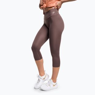 Legginsy treningowe damskie Gymshark Training 7/8 penny brown