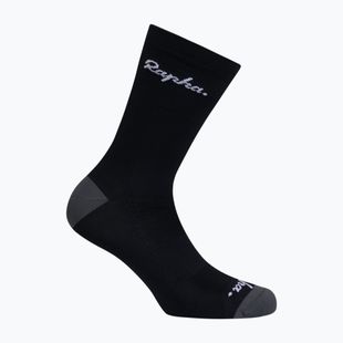 Skarpety Rapha Logo Socks black/dark grey