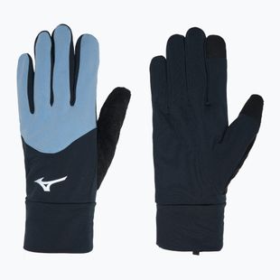 Rękawiczki do biegania Mizuno Warmalite black/glacier lake