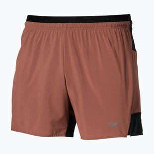 Spodenki do biegania męskie Mizuno Active Alpha 2in1 5.5 copper brown