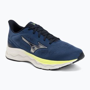 Buty do biegania męskie Mizuno Wave Serene 2 estate blue/silver/lightning yellow