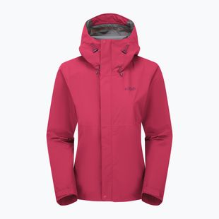 Kurtka przeciwdeszczowa damska Rab Downpour watermelon