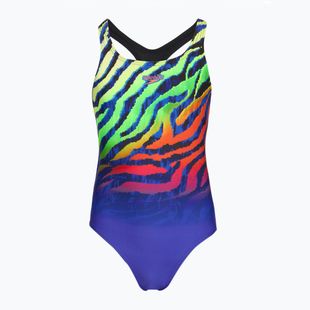 Strój pływacki jednoczęściowy dziecięcy Speedo Digital Placement Medalist blue/green