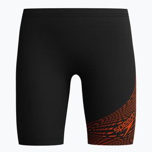 Jammery pływackie dziecięce Speedo Medley Logo red ginger