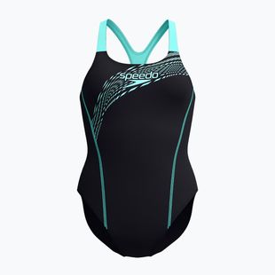 Strój pływacki jednoczęściowy damski Speedo Medley Logo Medalist arctic glass