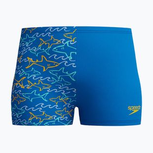 Bokserki pływackie dziecięce Speedo Digital Allover Aquashort lagoon blue