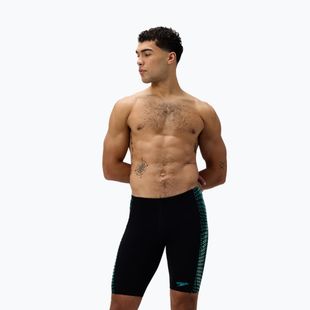 Jammery pływackie męskie Speedo Endurance+ Tech Panel Jammer black/turquoise gem
