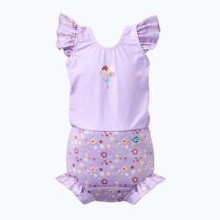 Strój kąpielowy jednoczęściowy dziecięcy z pieluszką Splash About Happy Nappy Frills strawberry field