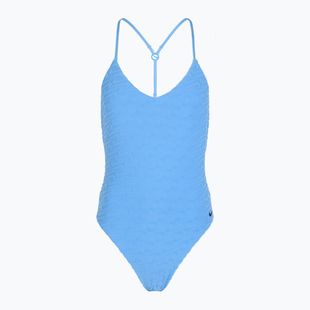 Strój pływacki jednoczęściowy damski Nike Swoosh Link Y-Back university blue
