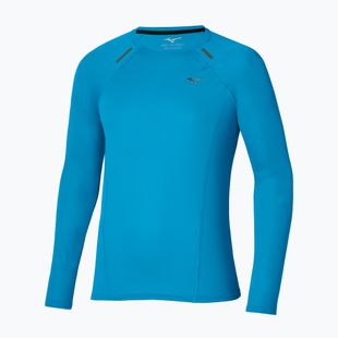 Longsleeve do biegania męski Mizuno Active Dryaeroflow blue jewel