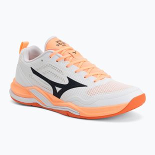 Buty do piłki ręcznej Mizuno Wave Stealth Pro white/black/flamingo coral