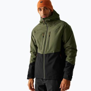 Kurtka przeciwdeszczowa męska REGATTA Highton Stretch Padded olive night/black