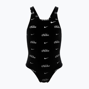 Strój kąpielowy jednoczęściowy dziecięcy Nike Hydrastrong Multi Pr jet black