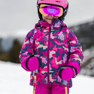 Kurtka narciarska dziecięca LEGO Lwjaz 808 fuchsia