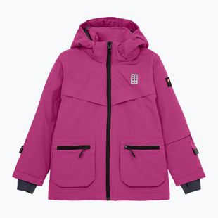 Kurtka narciarska dziecięca LEGO Lwjad 804 dark pink