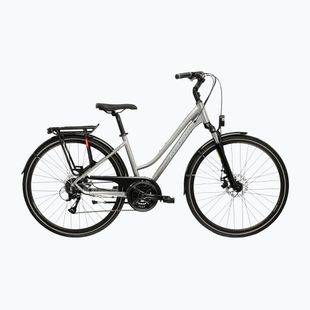 Rower trekkingowy damski KROSS Trans 3.0 W srebrny/szary/połysk