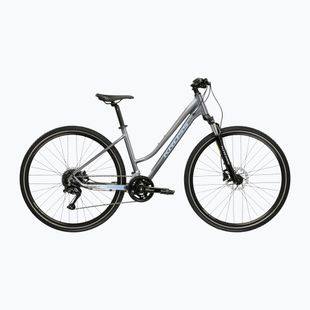Rower crossowy damski KROSS Evado 5.0 W szary/niebieski/połysk