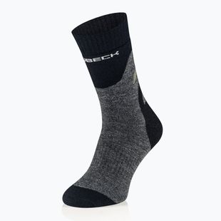 Skarpety męskie Brubeck Trekking Merino grafitowy/khaki