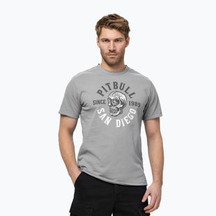 Koszulka męska Pitbull Shkull Logo grey
