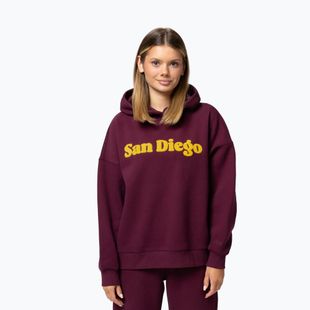 Bluza damska Pitbull San Diego Hooded grape wine