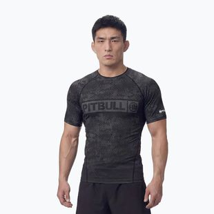 Rashguard męski Pitbull Hex Camo Hilltop Rashguard olive