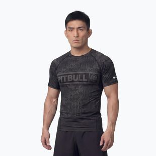 Rashguard męski Pitbull Hex Camo Hilltop Rashguard black