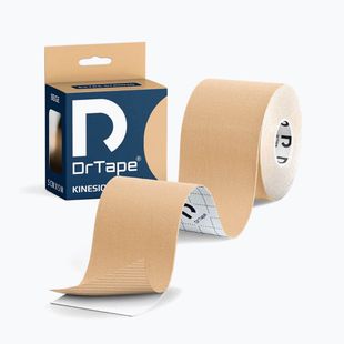 Taśma do kinesiotapingu DrTape Kinesiology Tape beżowy