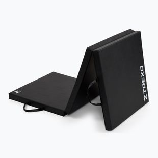 Materac gimnastyczny XTREXO składany 180 x 60 x 5 cm czarny
