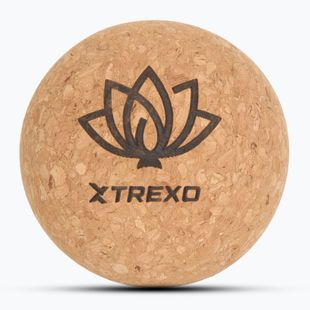 Piłka do masażu XTREXO korkowa 8 cm naturalny
