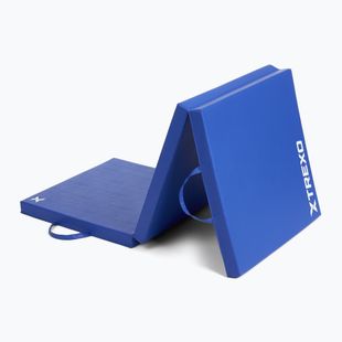 Materac gimnastyczny XTREXO składany 180 x 60 x 5 cm niebieski