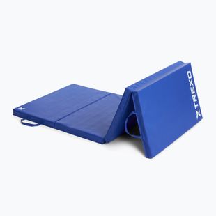 Materac gimnastyczny XTREXO składany 195 x 80 x 5 cm niebieski