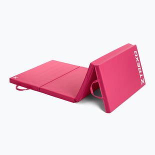 Materac gimnastyczny XTREXO składany 195 x 80 x 5 cm różowy