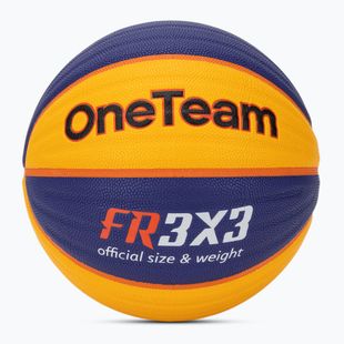 Piłka do koszykówki OneTeam Rim Rush 3x3 niebieski